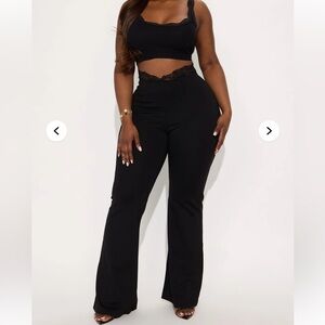 Fashion Nova Black Flare Pants